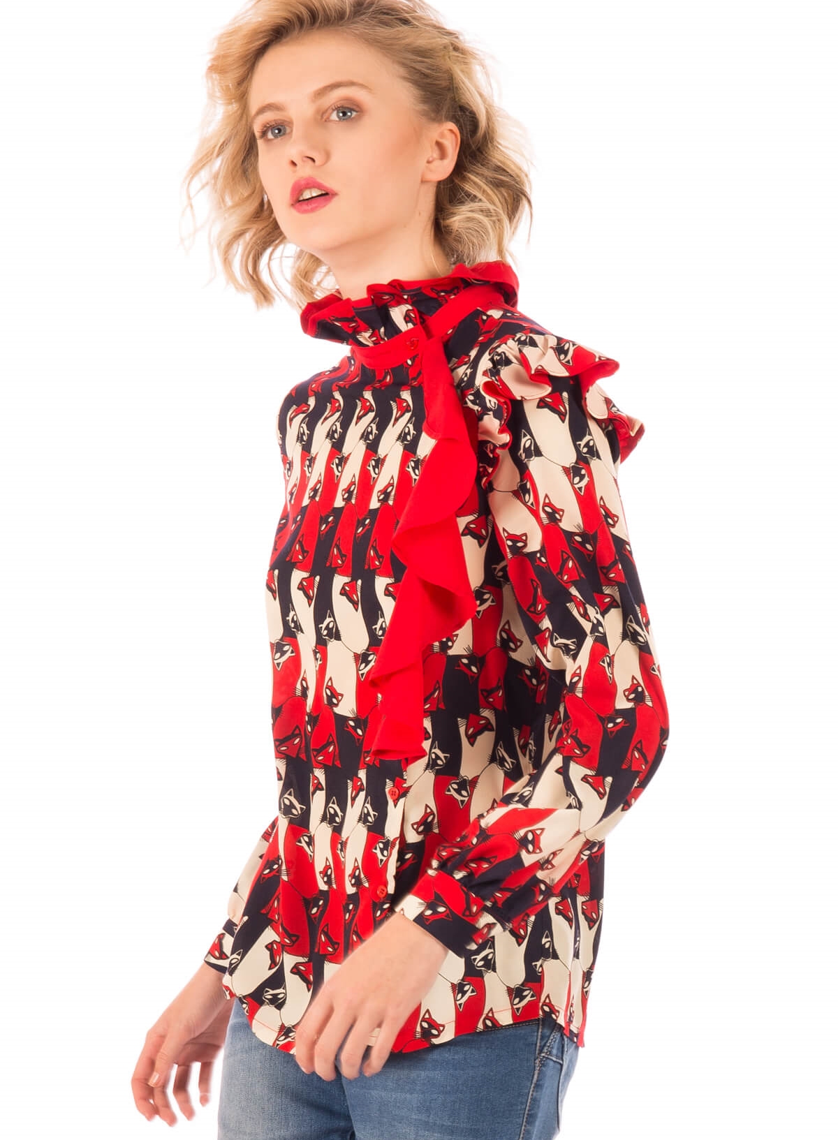 Blusa print gatos da Minueto para mulher
