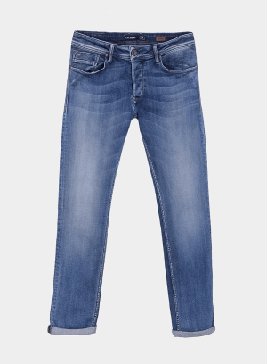 calça john slim 4 Calças de ganga John slim da Tiffosi para homem