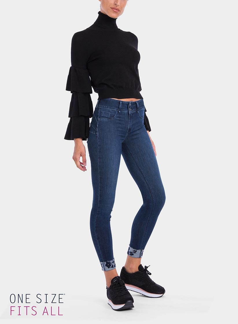 Lateral de calças de ganga onesize_double Up Skinny