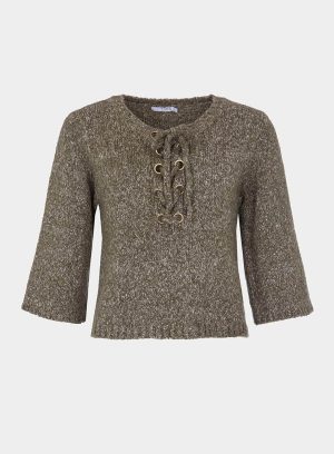 Camisola manga larga com ilhós para mulher da Tiffosi