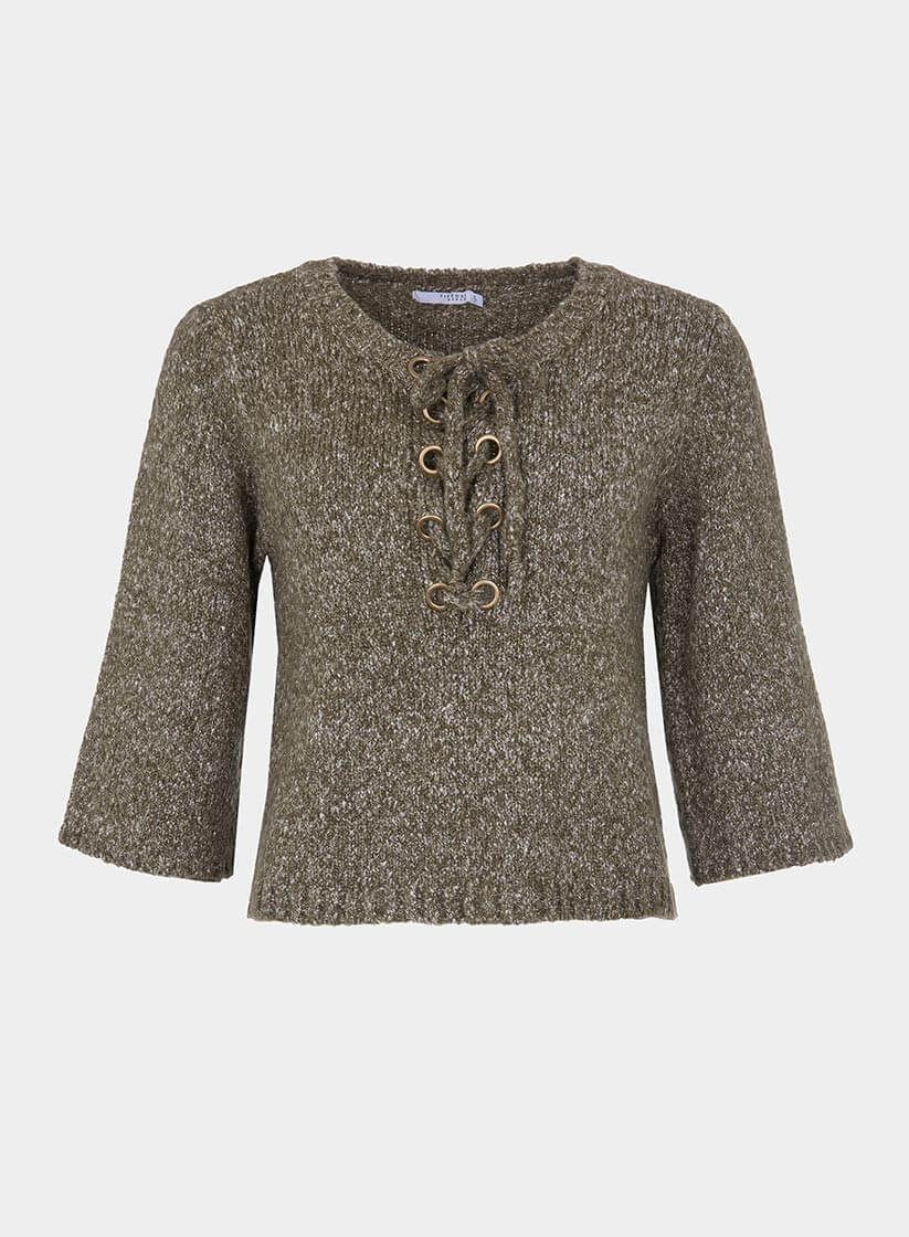 Camisola manga larga com ilhós para mulher da Tiffosi