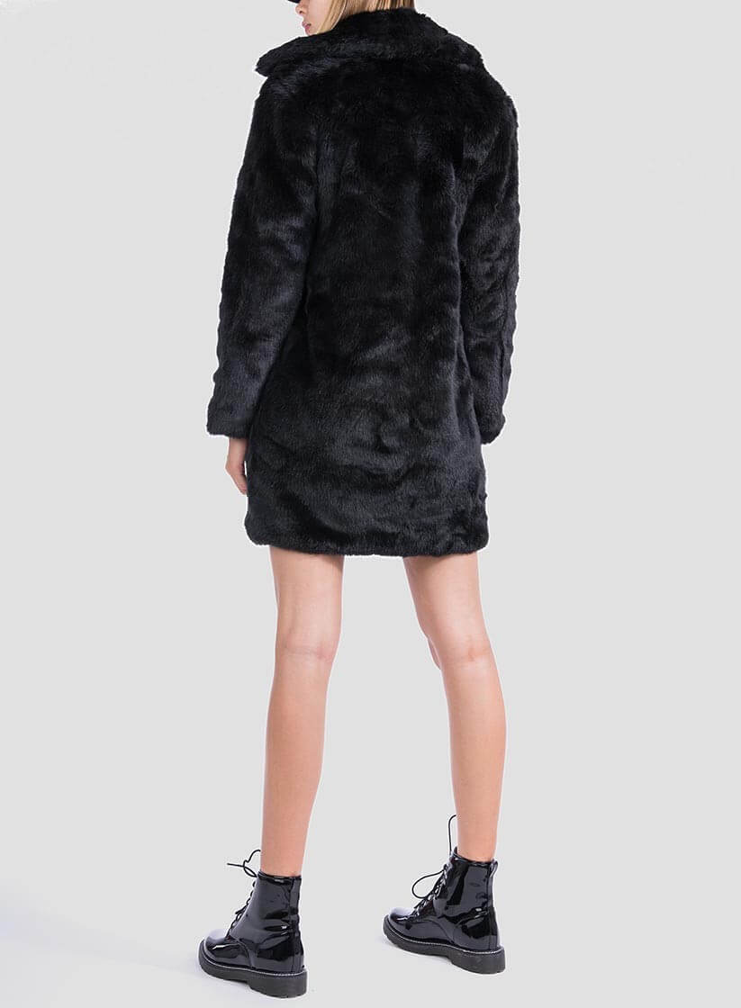 Casaco comprido de pelo para mulher da Tiffosi