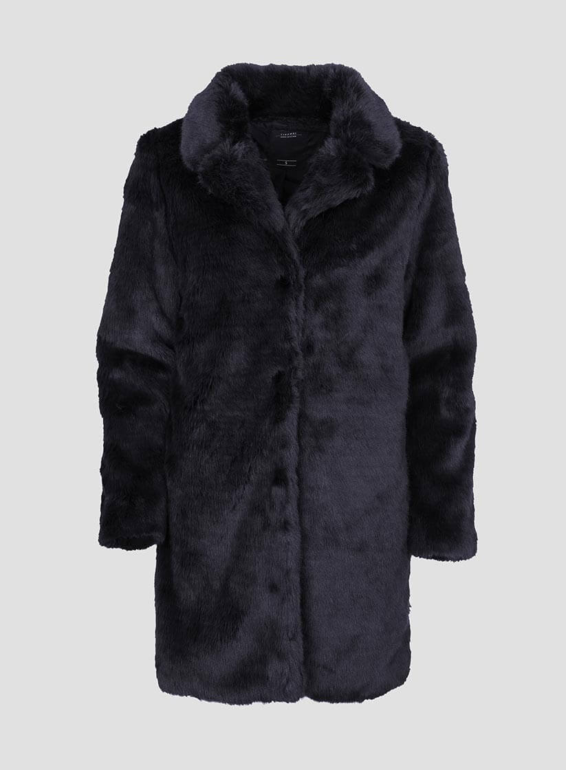 Casaco comprido de pelo para mulher da Tiffosi