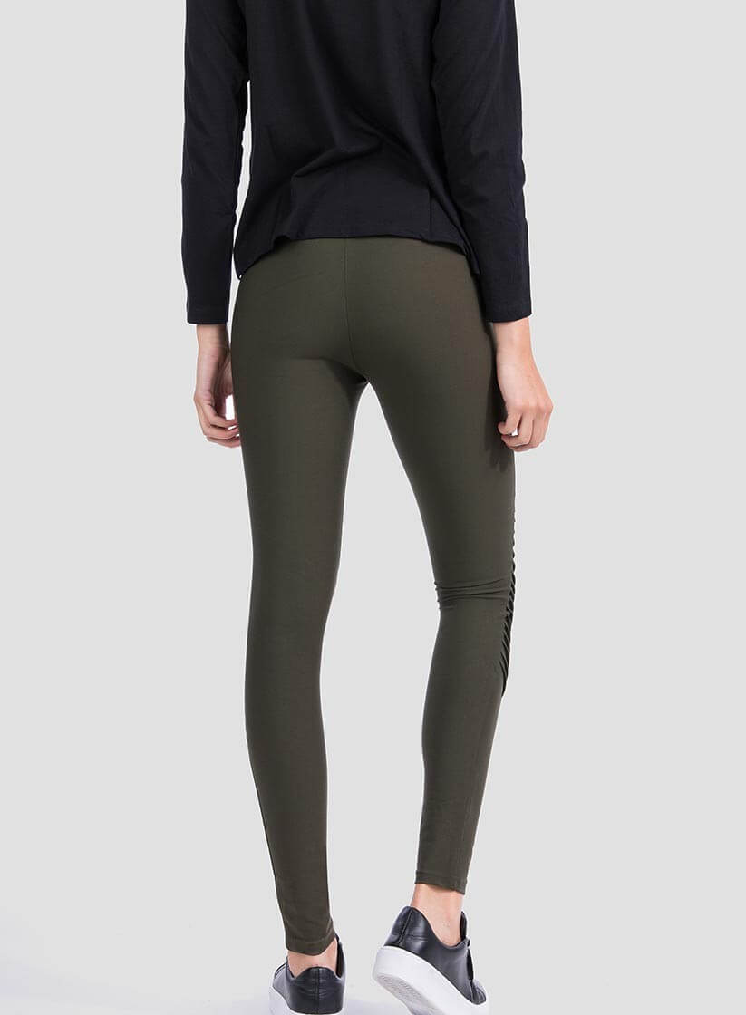 Legging biker verde da Tiffosi