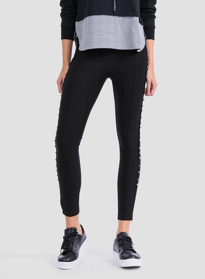 Legging aplicações laterais da Tiffosi