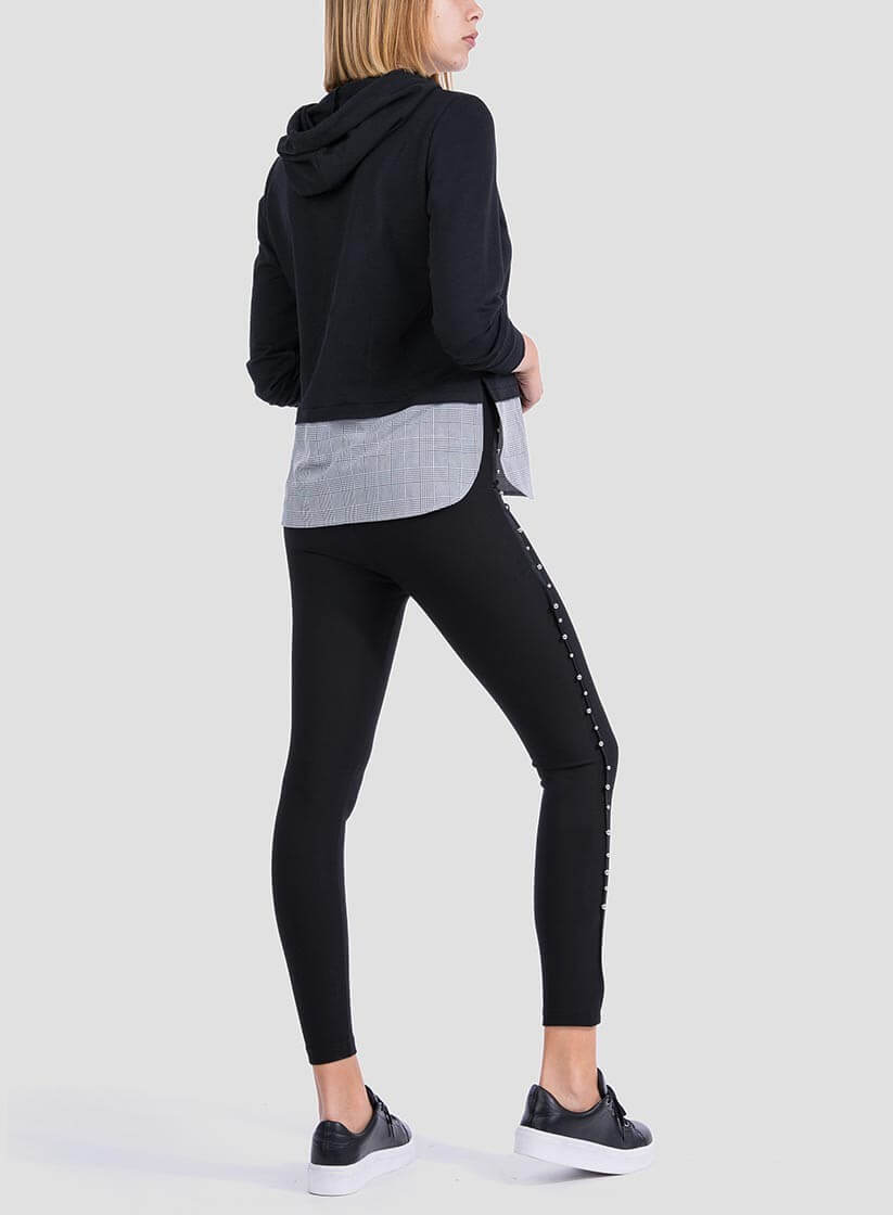 Legging aplicações laterais da Tiffosi
