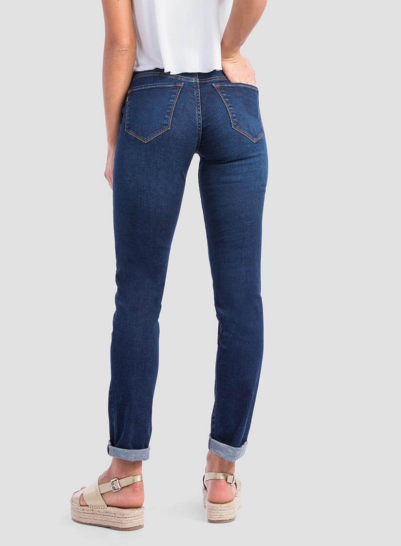 Calças de ganga Lauren slim para mulher da Tiffosi
