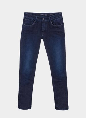 Calças de ganga escura John slim para homem da Tiffosi