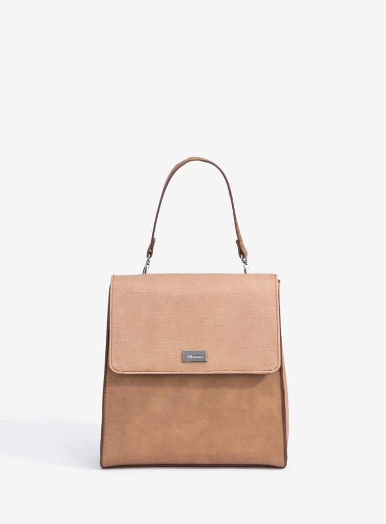 Mochila com relevo em bege para mulher da Vilanova
