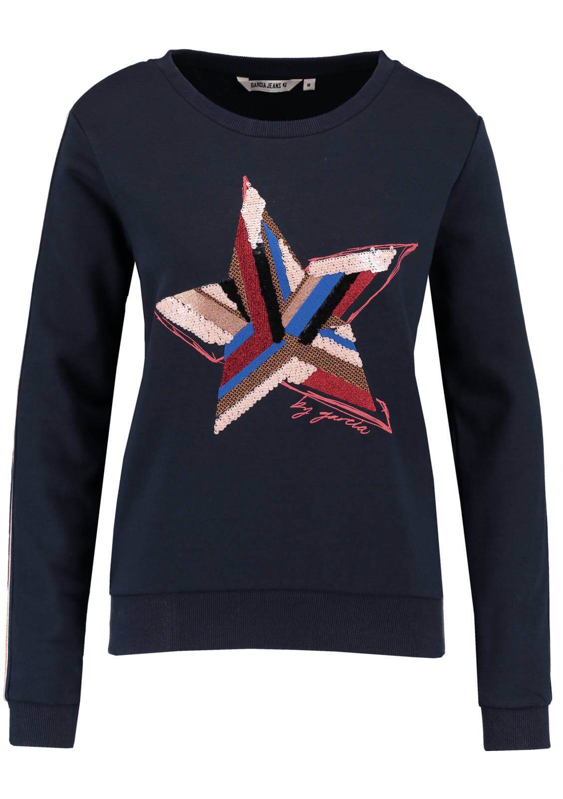 Camisola estrela bordada para mulher da Garcia Jeans