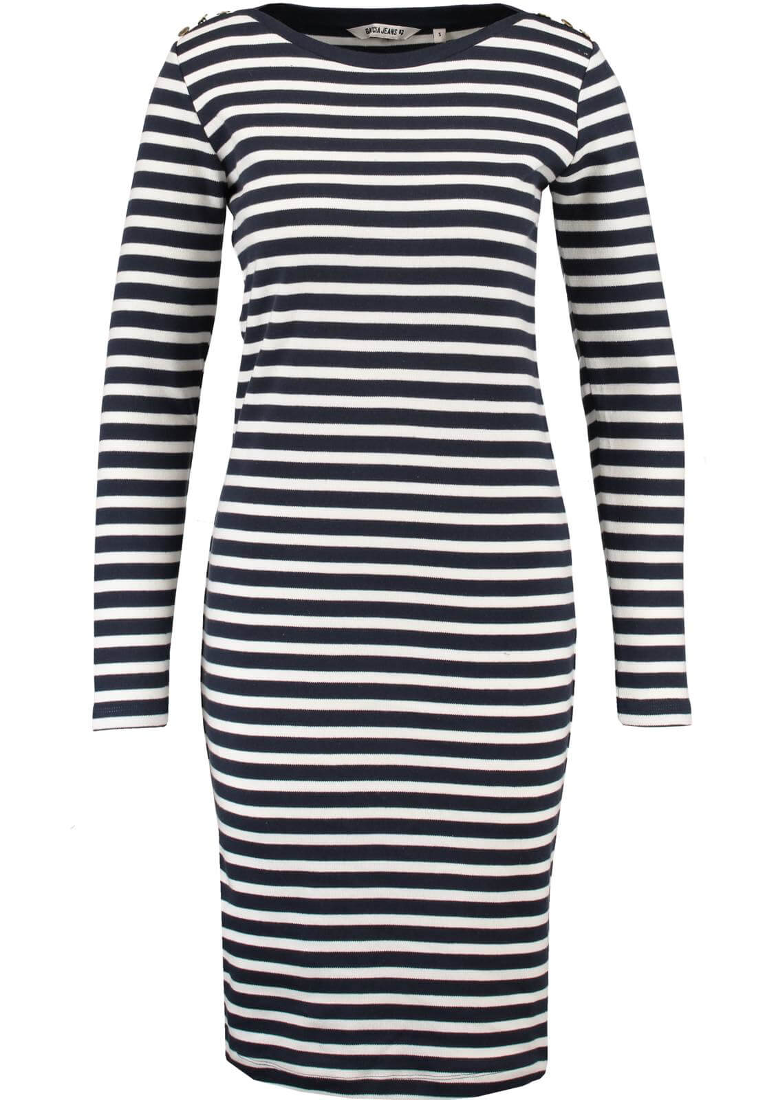 Vestido da malha com riscas para mulher da Garcia Jeans