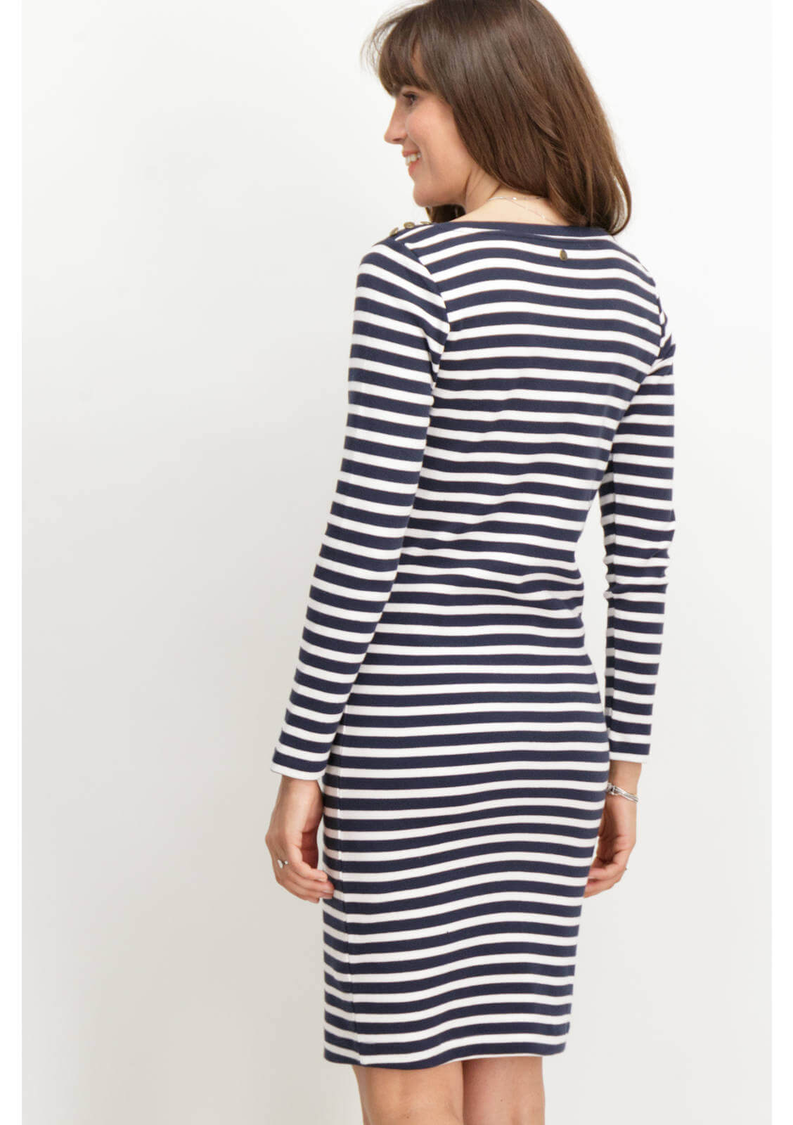 Vestido da malha com riscas para mulher da Garcia Jeans