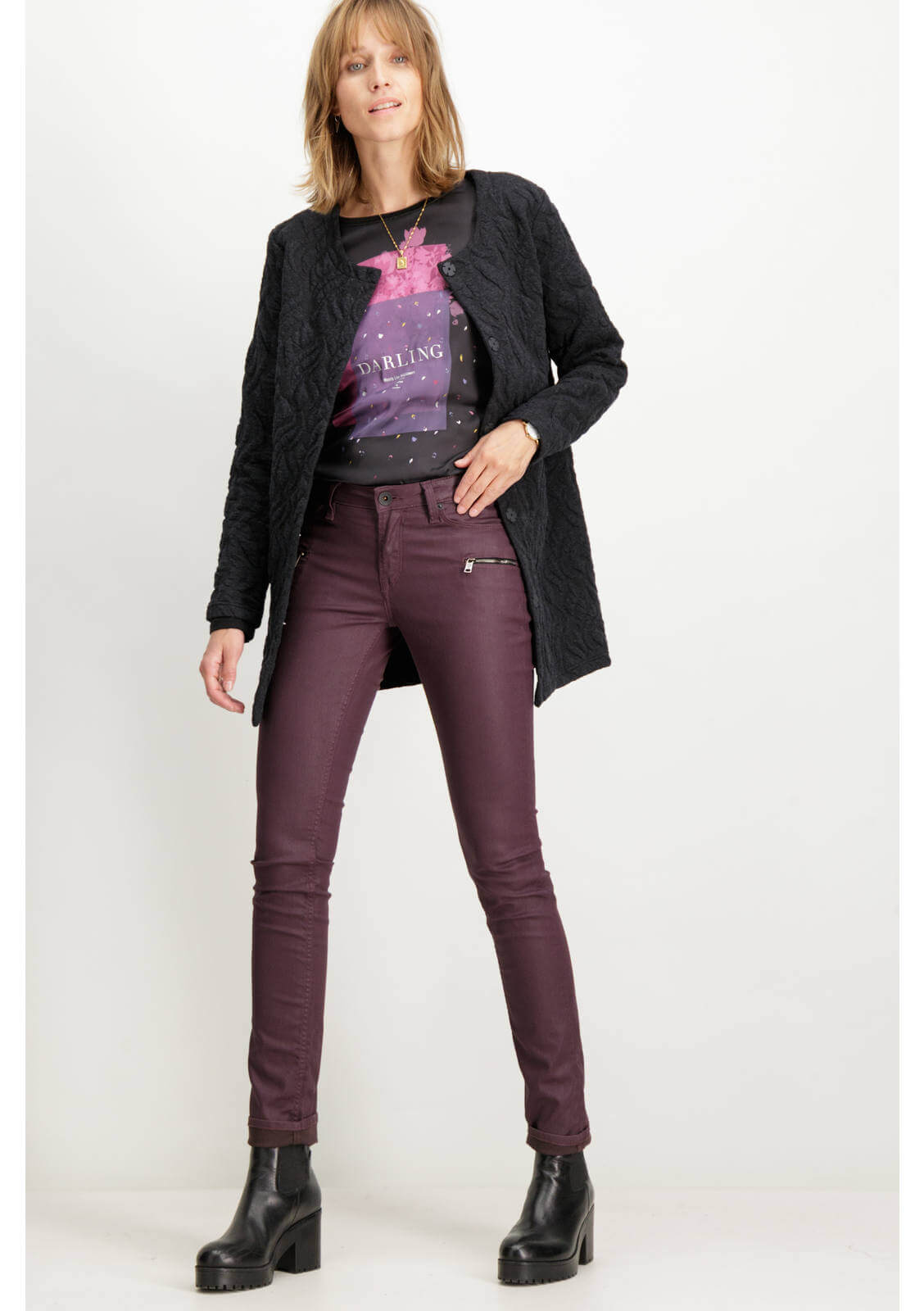 Casaco sem gola da Garcia Jeans para mulher