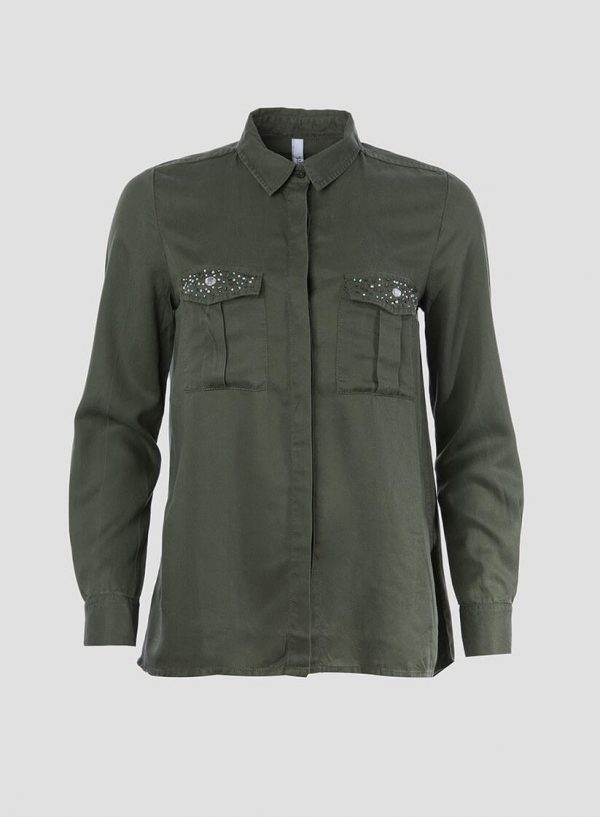 Camisa bolsos com aplicações para mulher da Tiffosi
