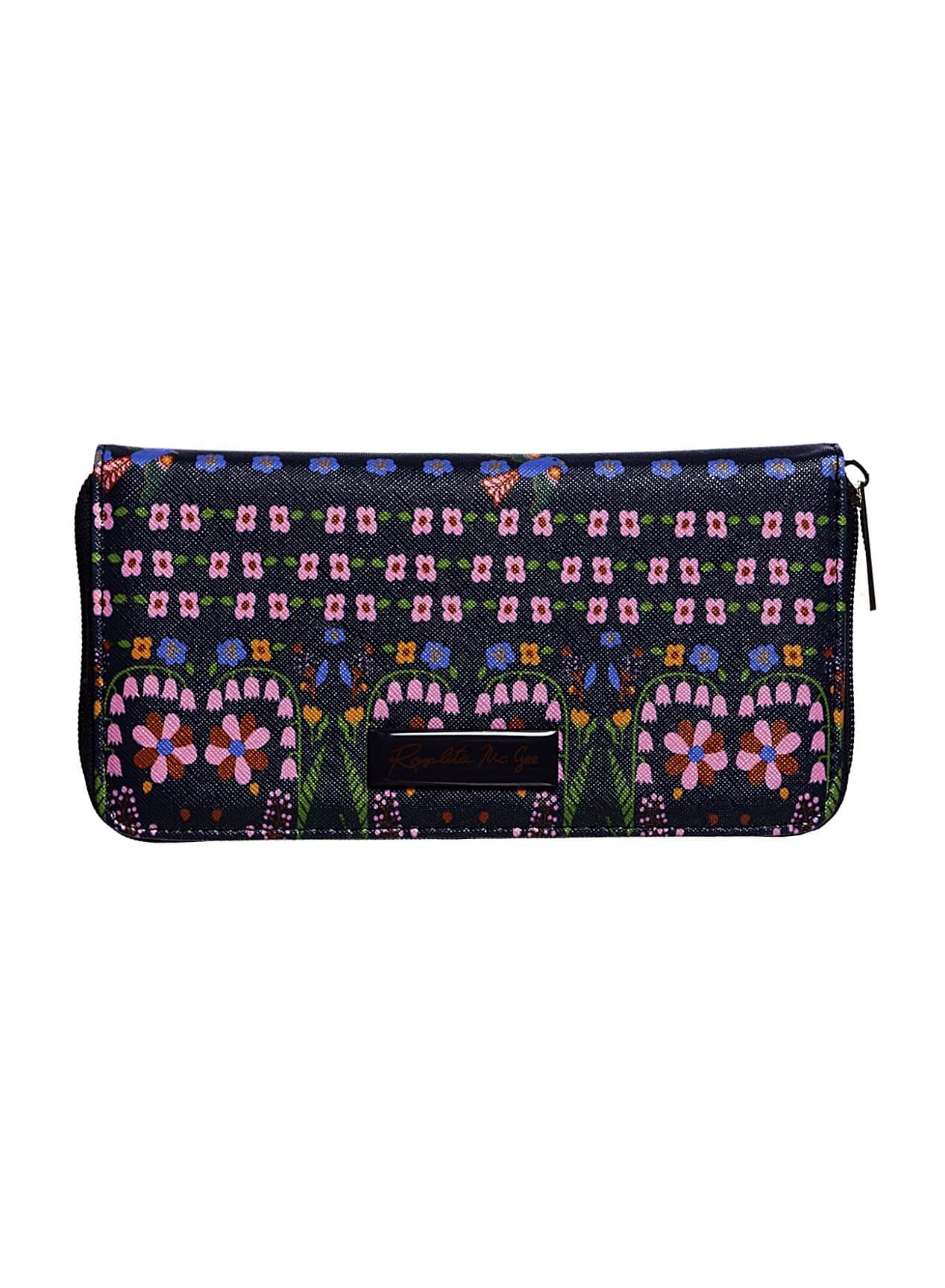 Porta moedas com print azul marino para mulher da Rosalita
