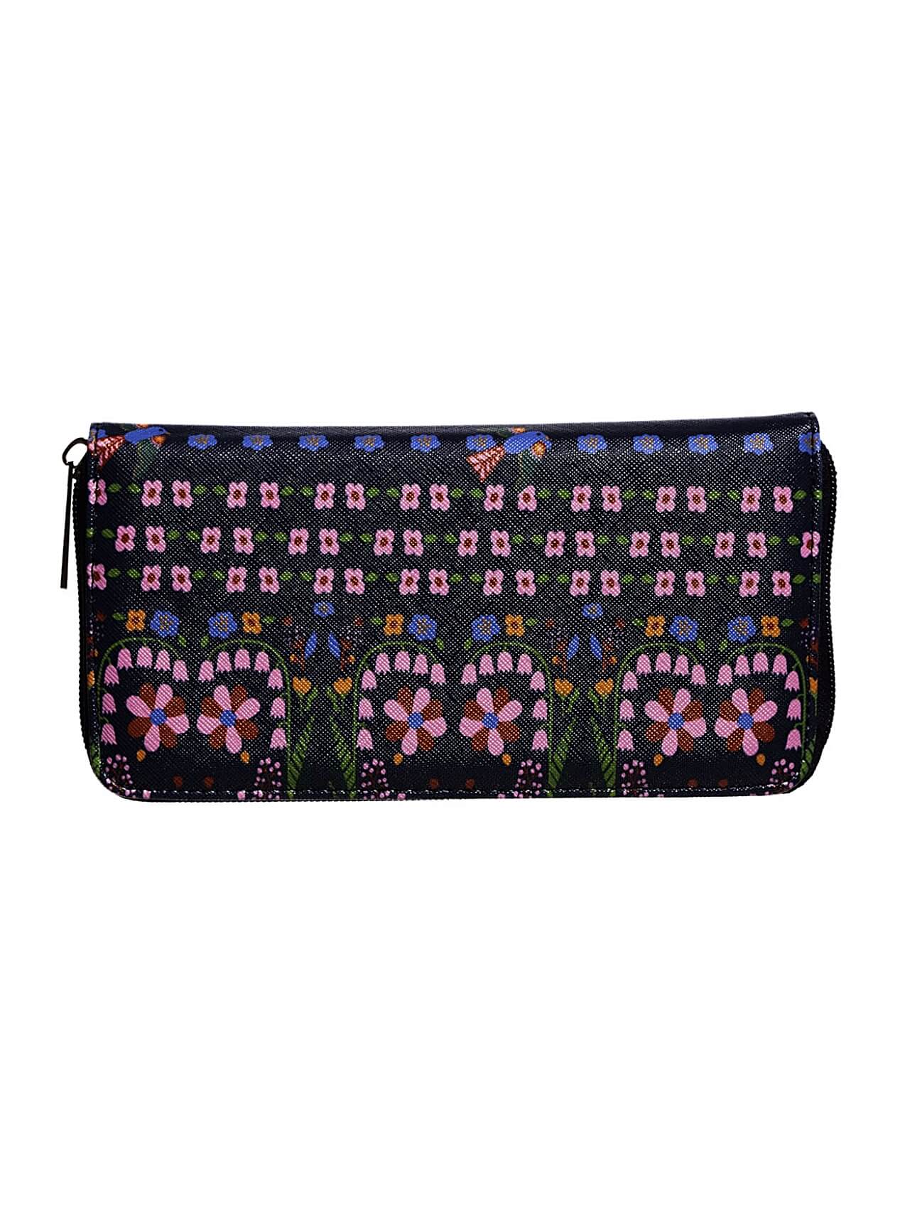 Porta moedas com print azul marino para mulher da Rosalita