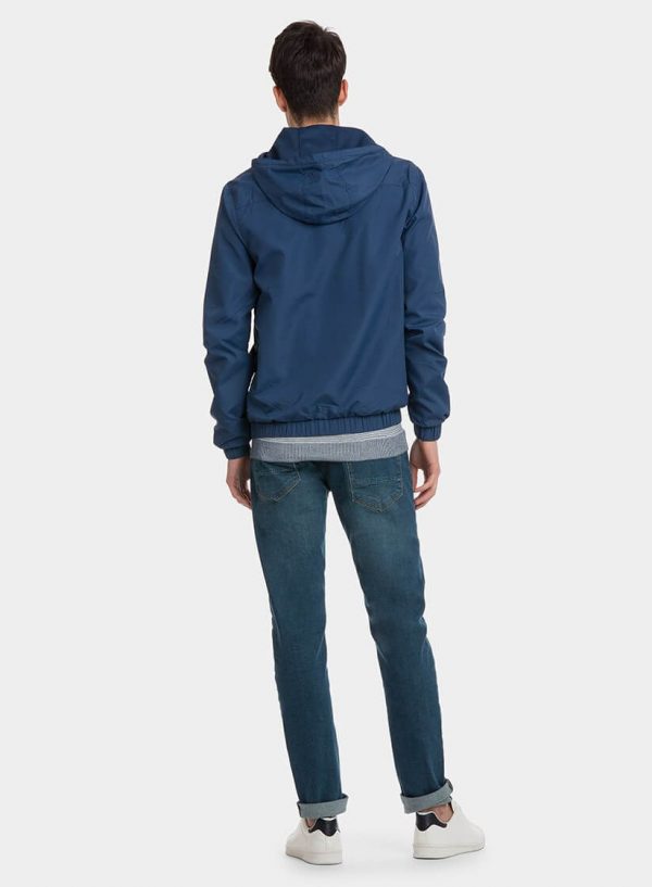 Casaco azul com capuz para homem da Tiffosi