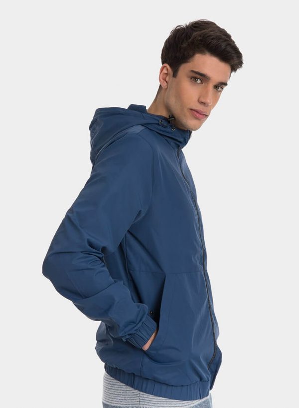 Casaco azul com capuz para homem da Tiffosi