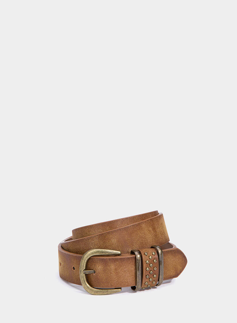 Cinto camel com aplicações para mulher da Tiffosi