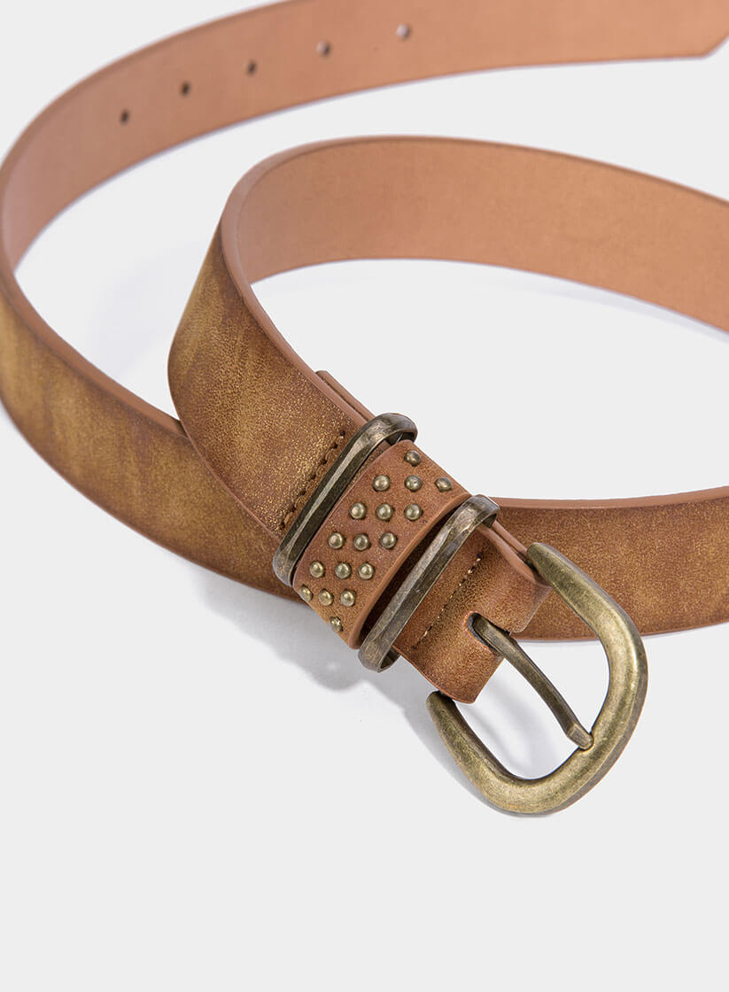Cinto camel com aplicações para mulher da Tiffosi