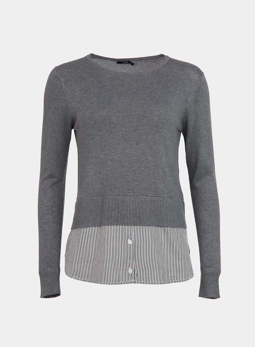 Camisola cinza combinada para mulher da Tiffosi