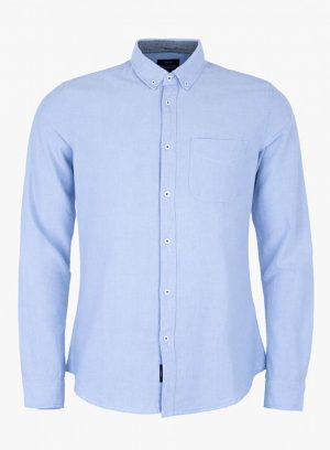 Camisa básica azul para homem da Tiffosi