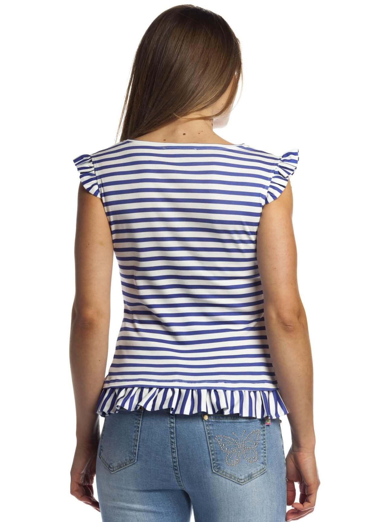 T-shirt estampada com folhos para mulher da Rosalita Mc Gee