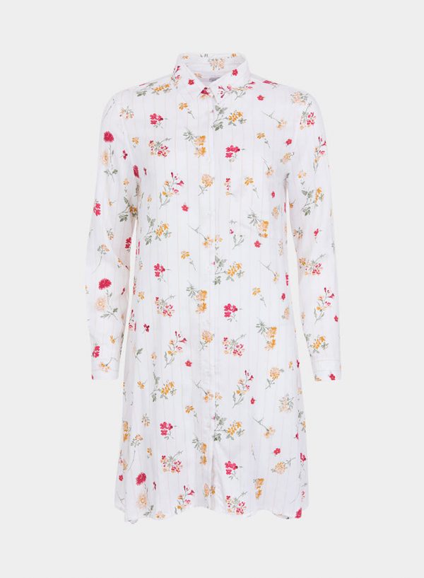 Túnica comprida com print floral para mulher da Tiffosi