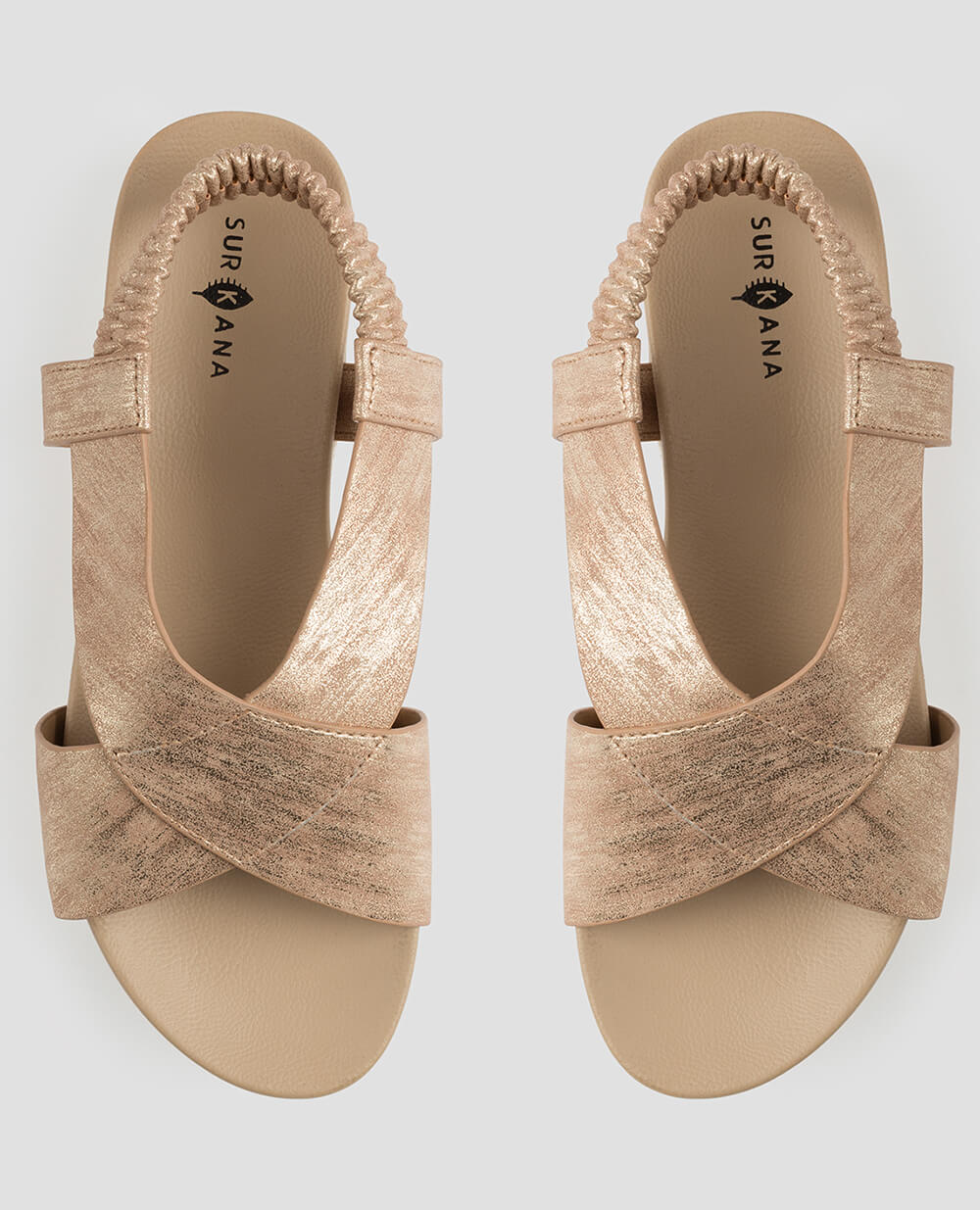 Sandália rosa com elástico da Surkana