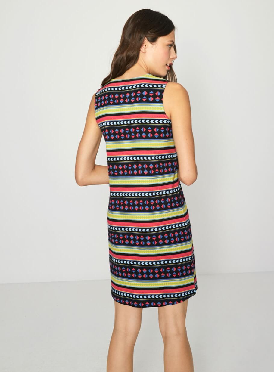 Vestido em malha da cavas da Surkana