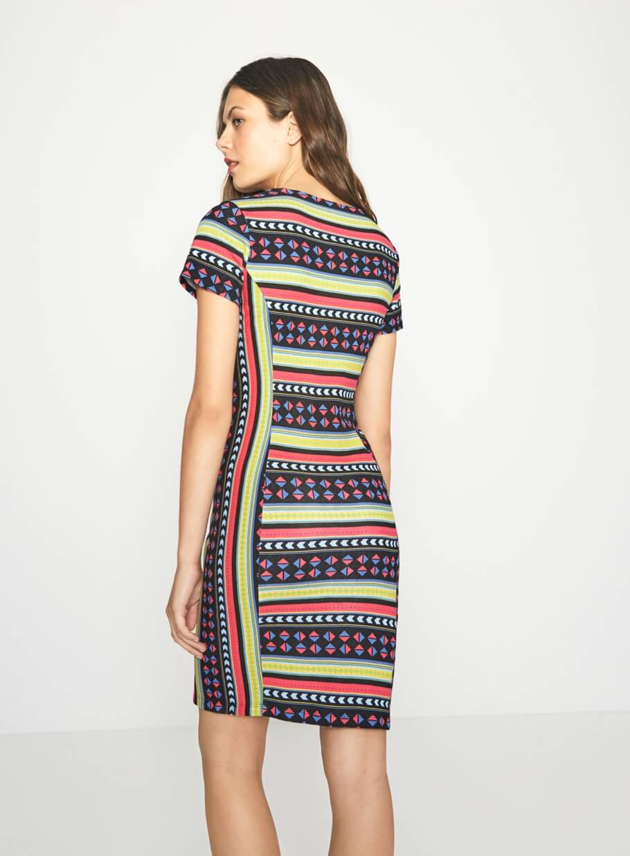 Vestido de malha manga curta da Surkana