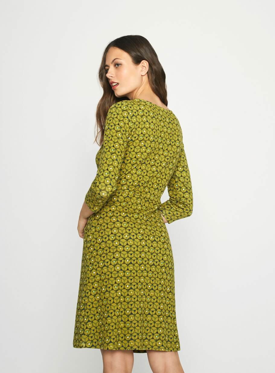Vestido verde de manga comprida da Surkana