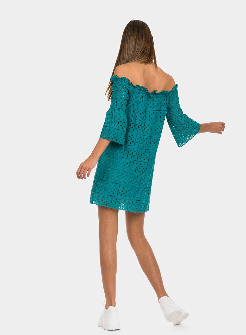 Vestido com ombros descobertos da Tiffosi