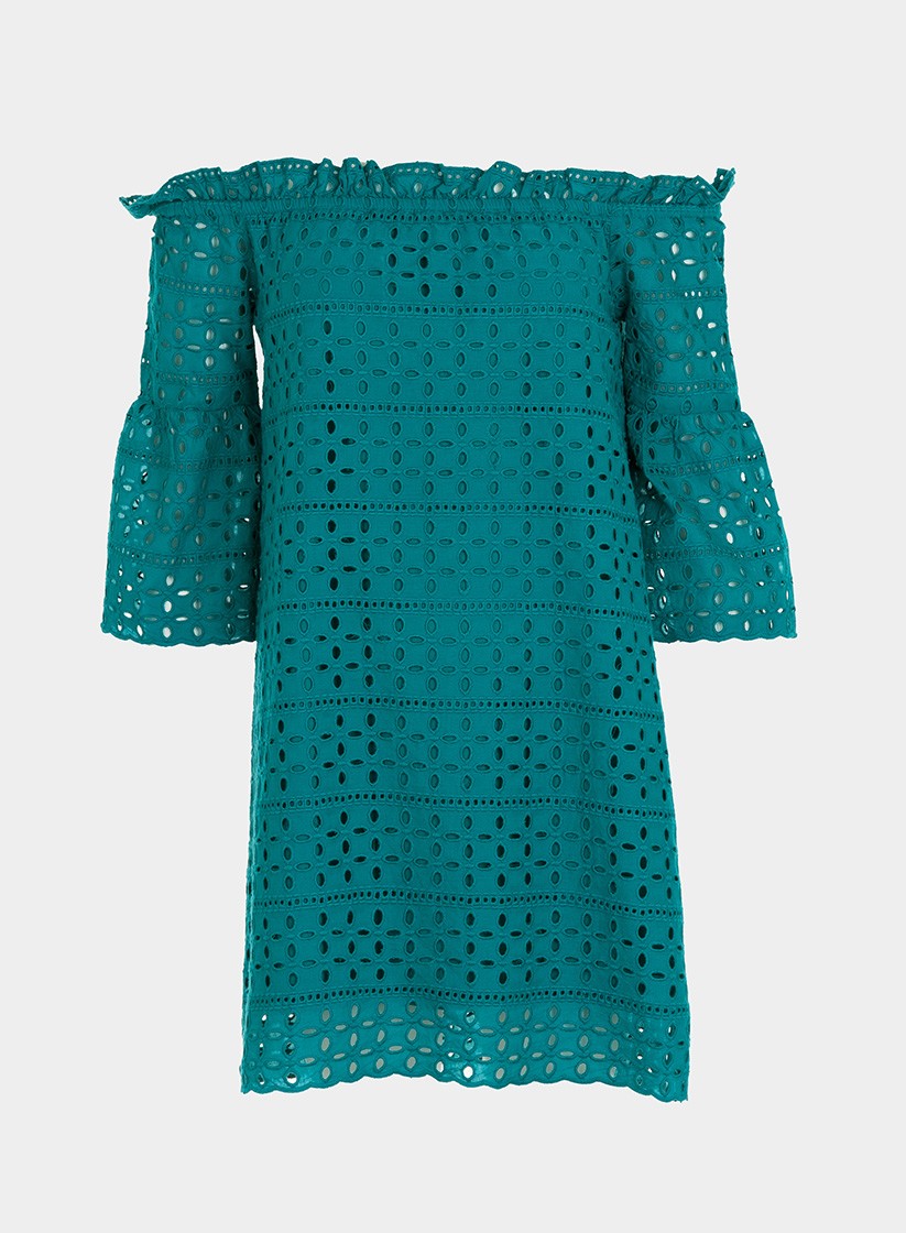 Vestido com ombros descobertos da Tiffosi
