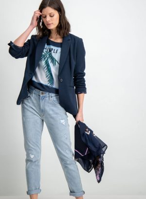 Blazer azul escuro para mulher da Garcia Jeans