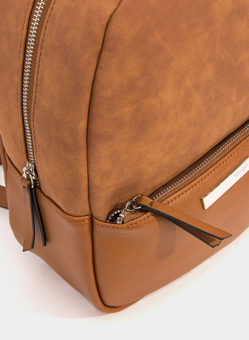 Mochila camel com fecho para mulher da Tiffosi