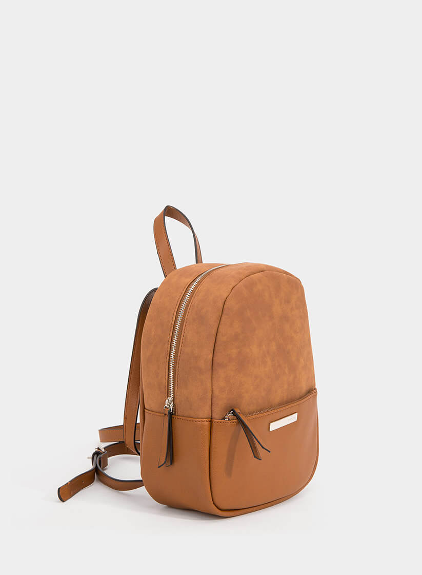 Mochila camel com fecho para mulher da Tiffosi