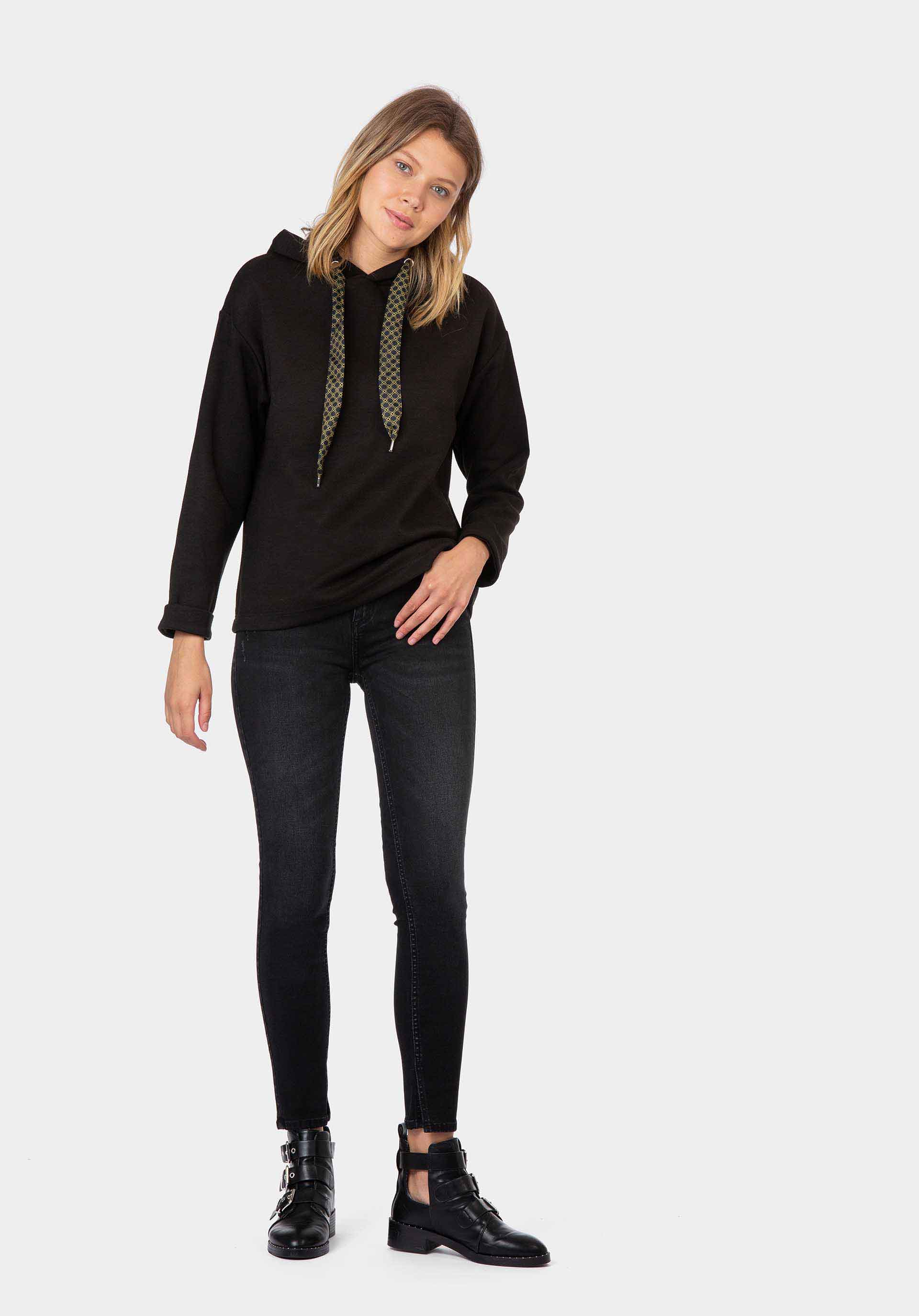 Camisola com capuz e tira para mulher da Tiffosi