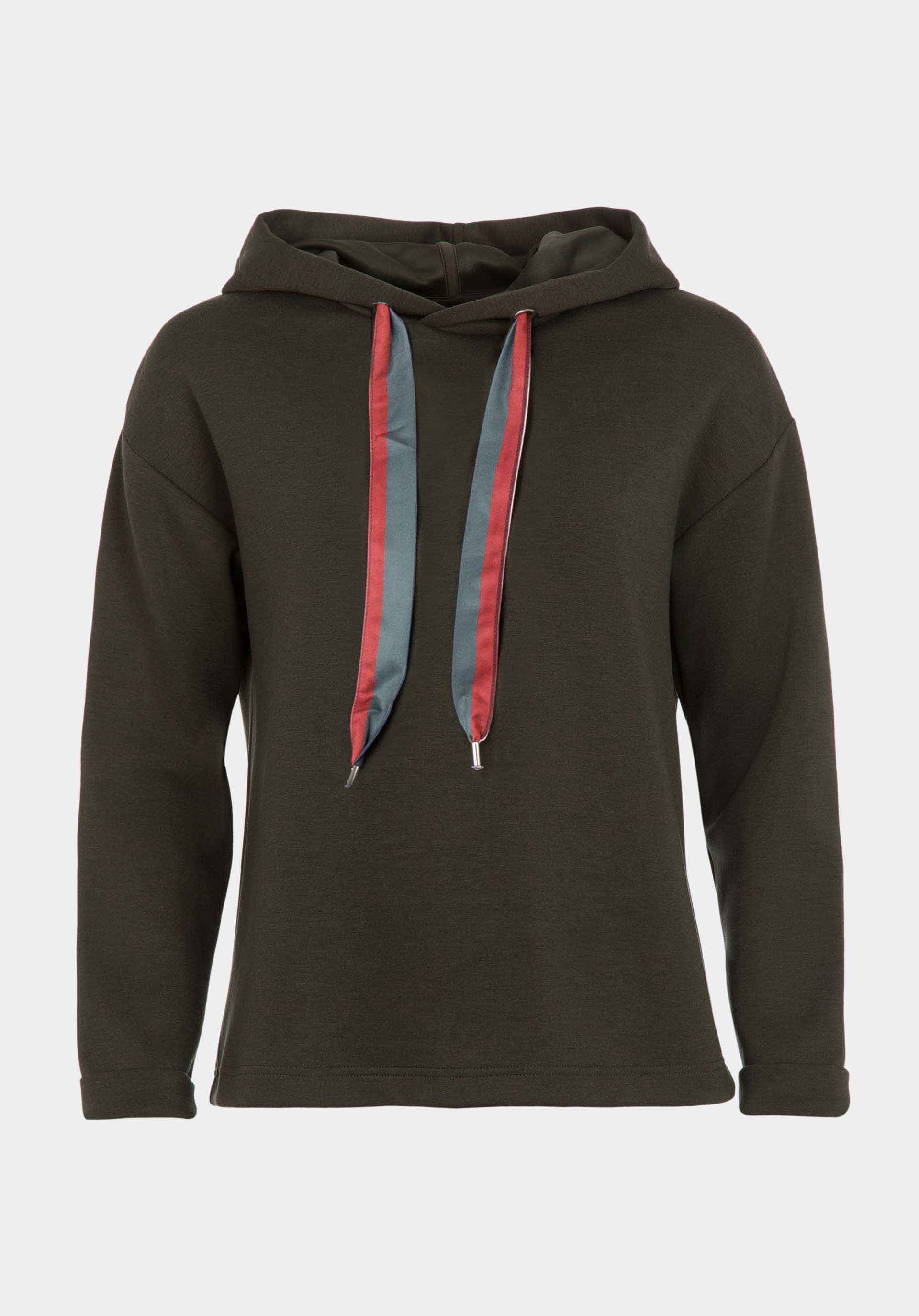 Camisola com capuz e tira colorida para mulher da Tiffosi