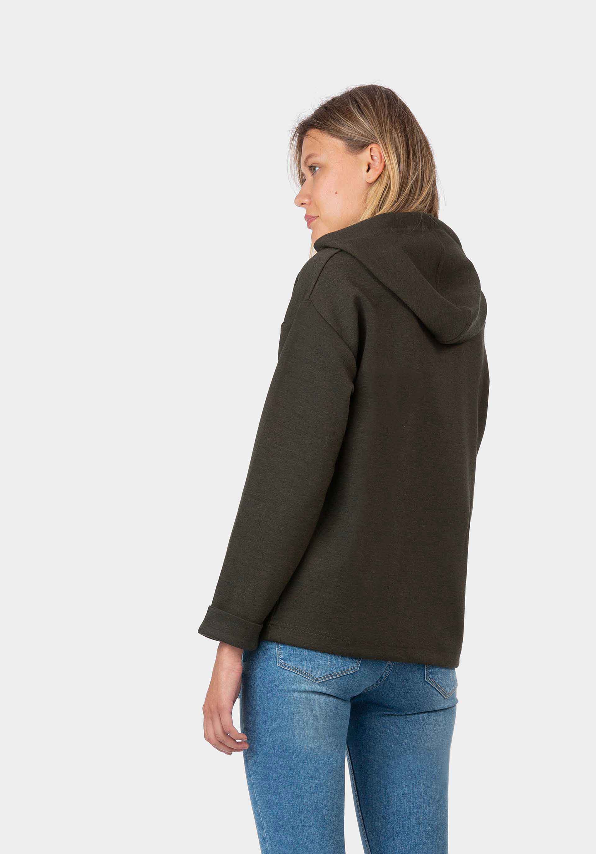 Camisola com capuz e tira colorida para mulher da Tiffosi