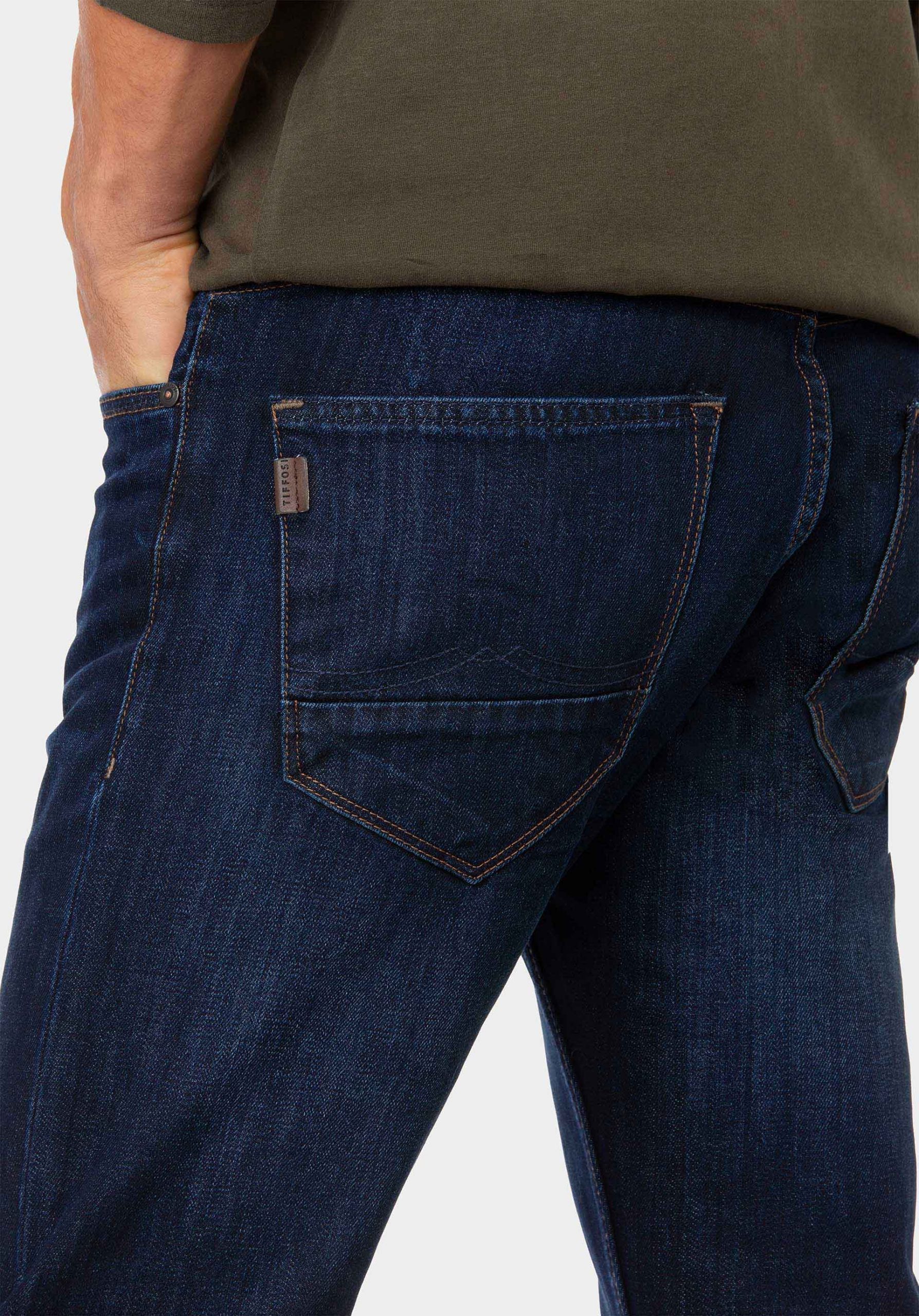 Calças de ganga brody regular para homem da Tiffosi