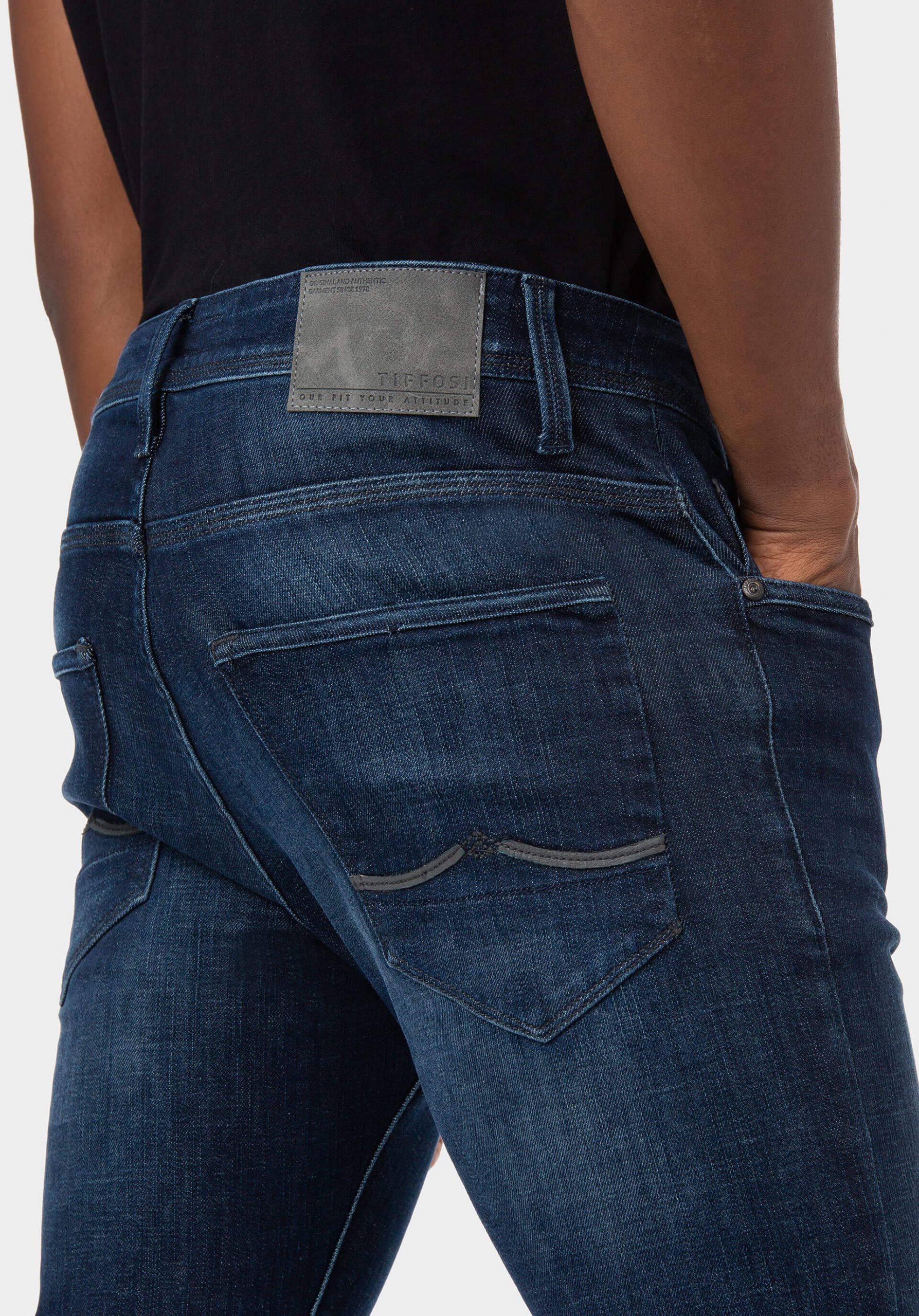 Calças de ganga liam super slim para homem da Tiffosi