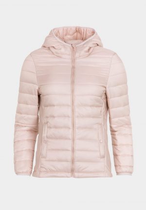 Casaco curto acolchoado rosa para mulher da Tiffosi
