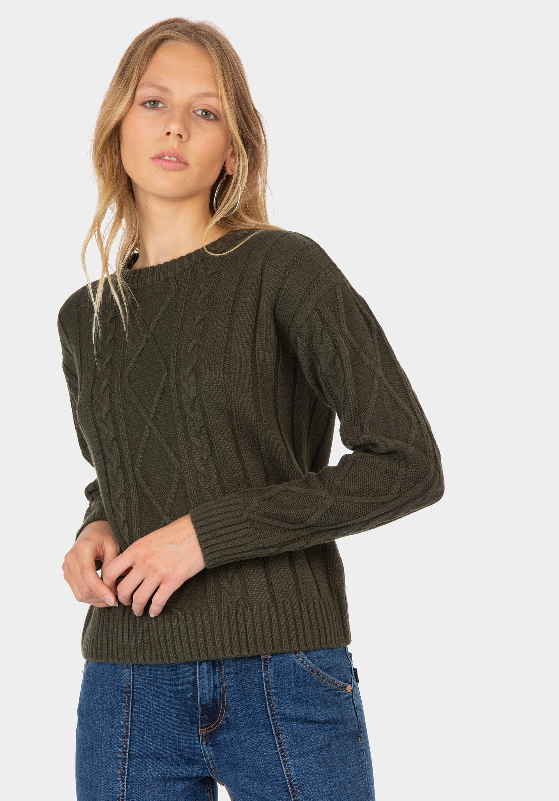 Camisola clássica verde para mulher da Tiffosi