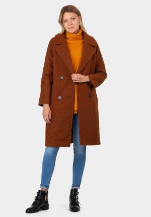 Casaco comprido tijolo para mulher da Tiffosi