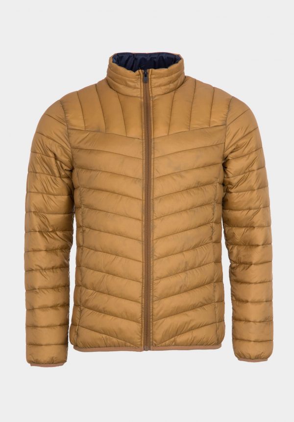 Casaco acolchoado camel para homem da Tiffosi