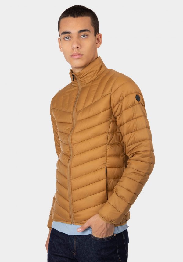 Casaco acolchoado camel para homem da Tiffosi