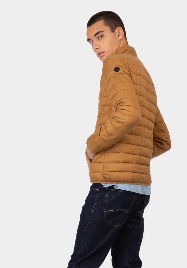 Casaco acolchoado camel para homem da Tiffosi