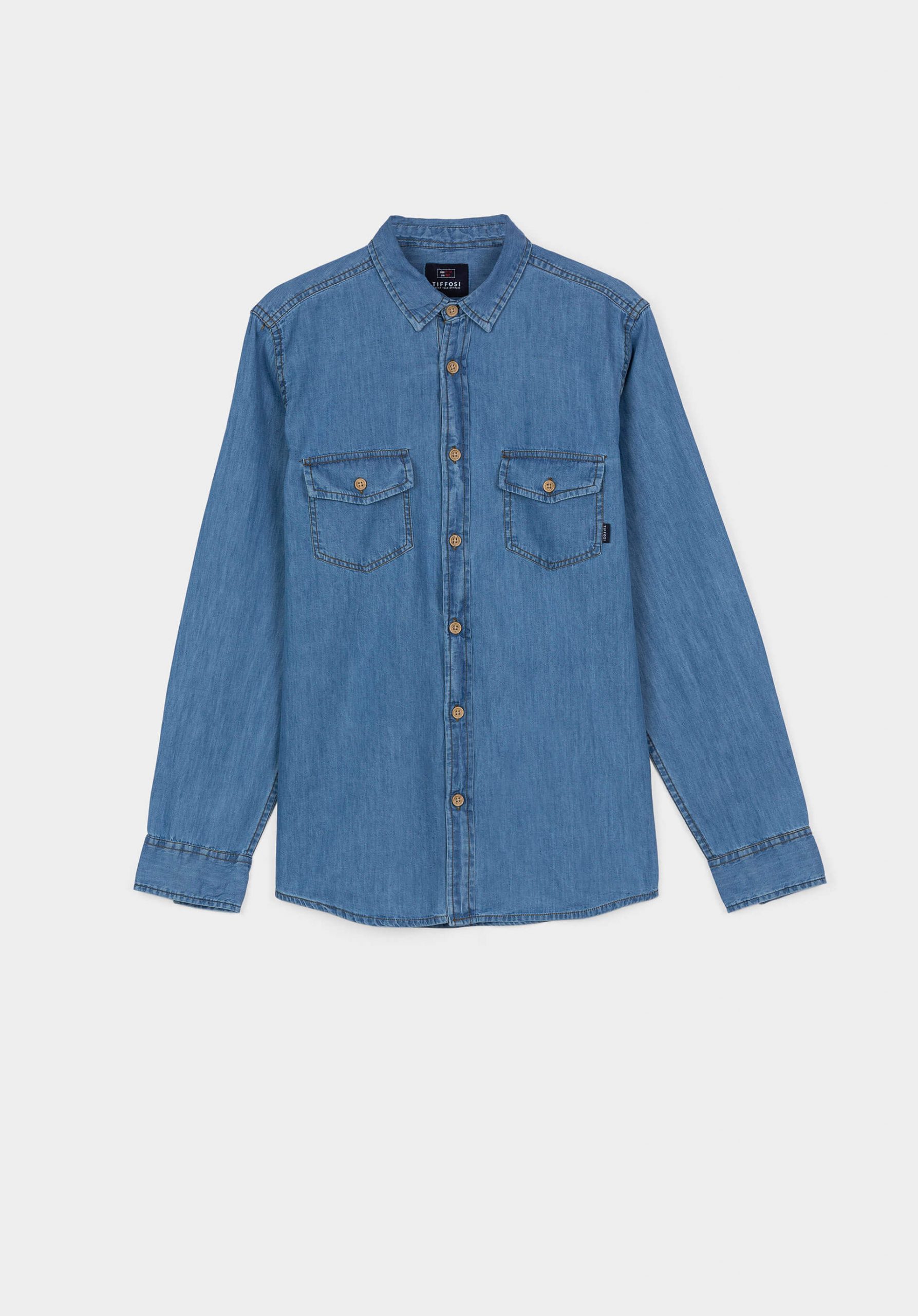 Camisa básica de ganga para menino da Tiffosi