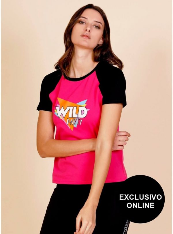 T-shirt wild para mulher da Minueto